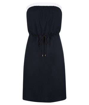 Strapless Summer Dress - Midnight Blue from Cat Turner London