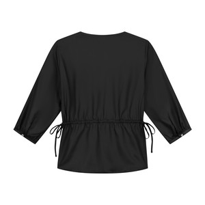 Dressy Black Tencel Top from Charlie Mary