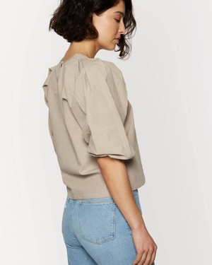 Structured Cotton Puff Sleeves top from Charlie Mary