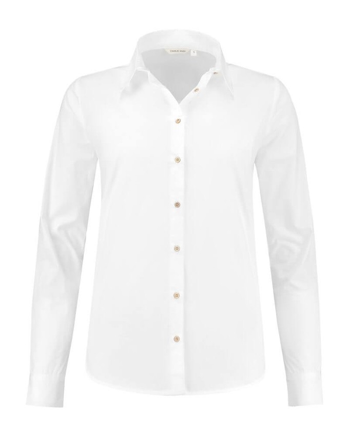 Michelle Shirt White from Charlie Mary