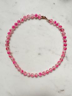 Pink Sparkle Bubble Beads Necklace via Chillax