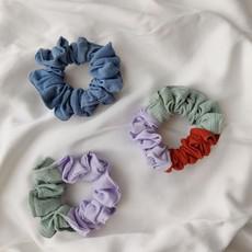 Pack of Three Patchwork Scrunchies van Chillax