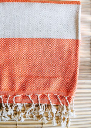 Relax Orange Turkish Towel from Chillax