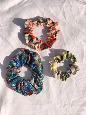 Pack of Three Linen Scrunchies from Chillax