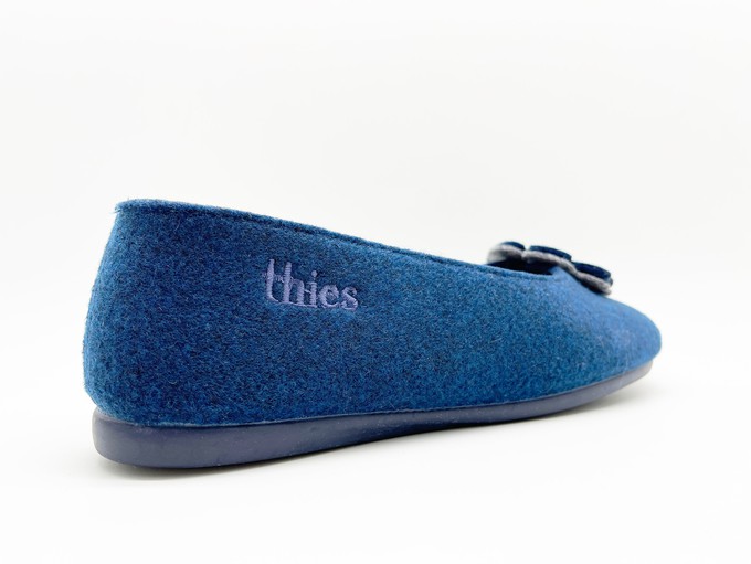 thies 1856 ® Recycled PET Ballerina vegan navy from COILEX