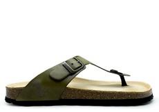 thies 1856 ® Eco Leather Thong Sandal avocado via COILEX