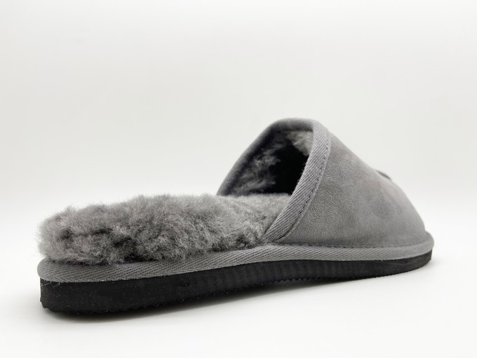 thies 1856 ® Sheepskin Grumpy Dad Slipper dark grey from COILEX
