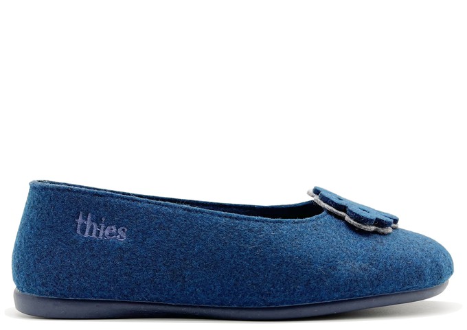 thies 1856 ® Recycled PET Ballerina vegan navy from COILEX