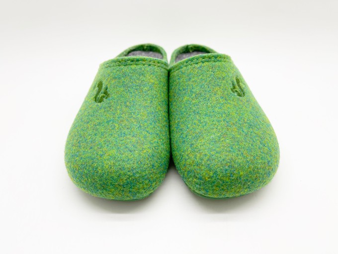 thies 1856 ® Recycled PET Slipper Kids vegan green (K) from COILEX