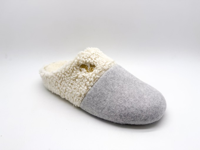 thies 1856 ® Organic Teddy Mix Slipper grey from COILEX