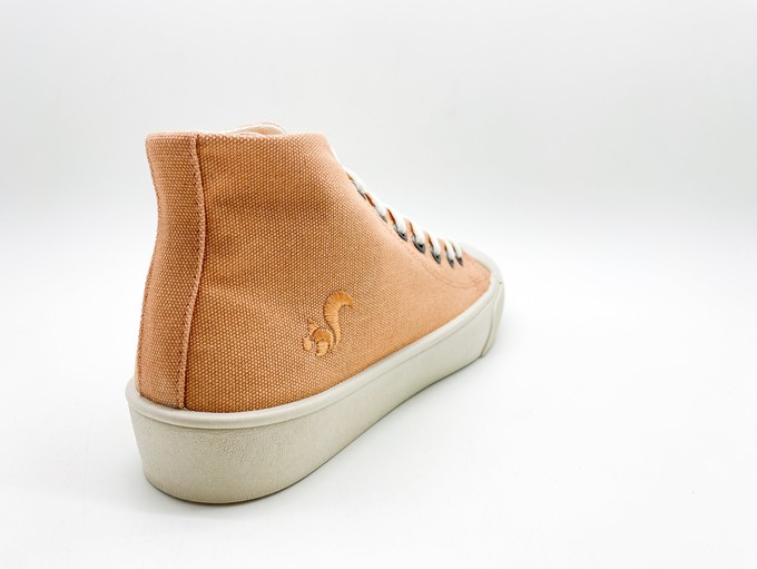 thies ® Natural Dye Cup Hi Sneaker vegan apricot (W/X) from COILEX