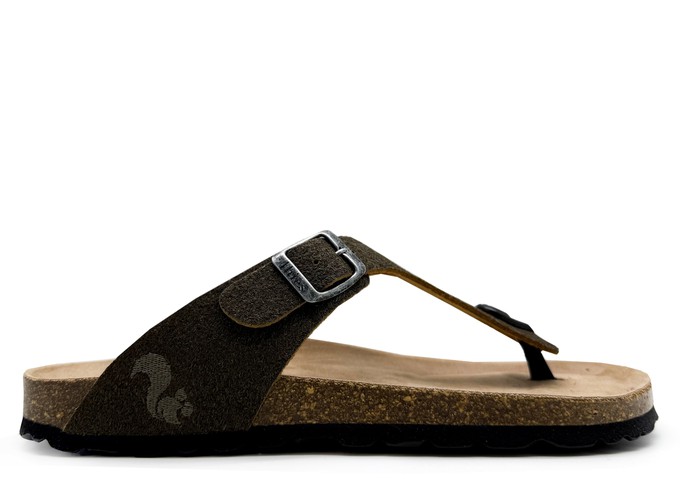 thies 1856 ® Eco Palm Thong Sandal dark palm from COILEX