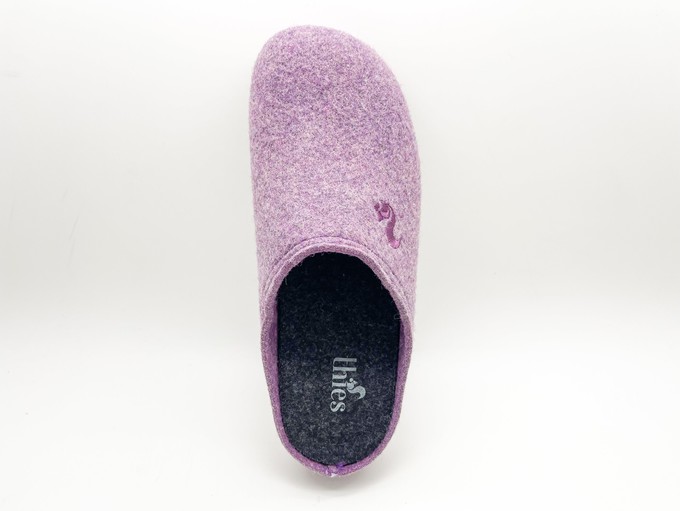 thies 1856 ® Recycled PET Slipper vegan aubergine (W/X) from COILEX