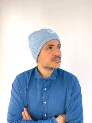 thies Eco Wool Beanie blue fog (W/M/X) from COILEX