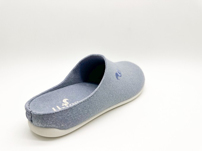 thies 1856 ® Recycled PET Slipper vegan blue fog (W/X) from COILEX