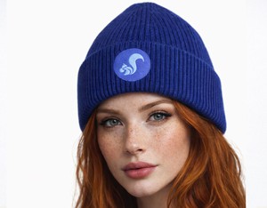 thies vegan Organic Beanie state blue from COILEX
