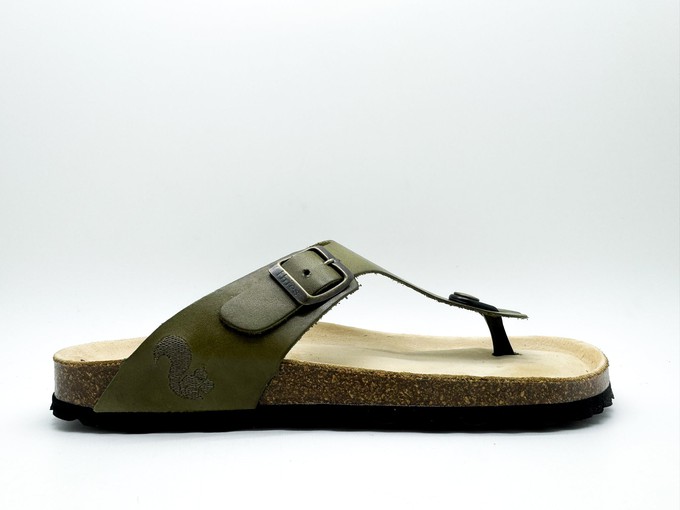 thies 1856 ® Eco Leather Thong Sandal avocado from COILEX