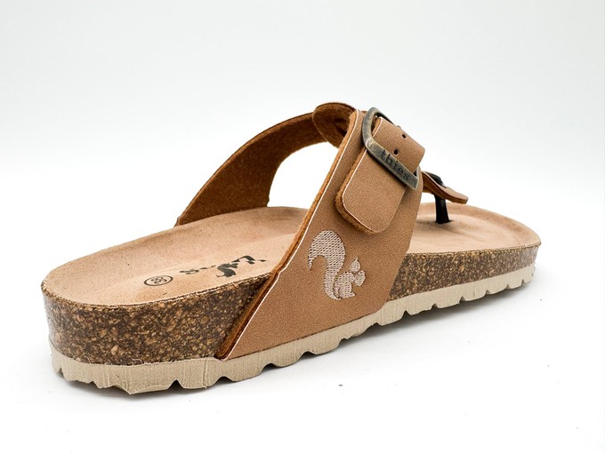 thies 1856 ® Eco Thong Braid Sandal vegan cashew (W/X) from COILEX