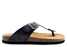 thies 1856 ® Eco Leather Thong Sandal charcoal (W/M/X) via COILEX
