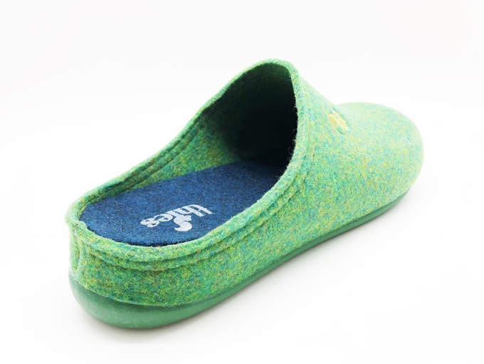 thies 1856 ® Recycled PET Slipper vegan verde green (W/M) from COILEX