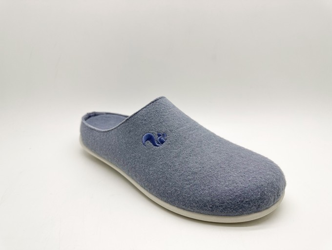 thies 1856 ® Recycled PET Slipper vegan blue fog (W/X) from COILEX