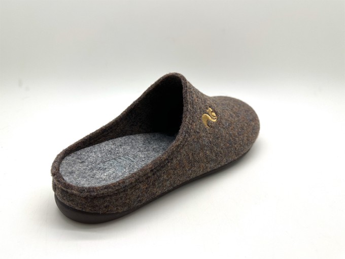thies 1856 ® Recycled PET Slipper vegan dark brown from COILEX