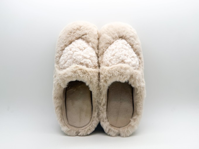 tthies 1856 ® Rec Teddy Heart Slipper vegan off white from COILEX
