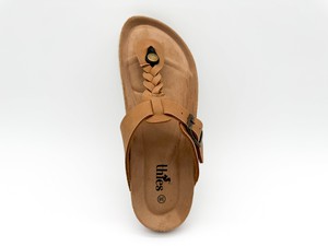 thies 1856 ® Eco Thong Braid Sandal vegan cashew (W/X) from COILEX