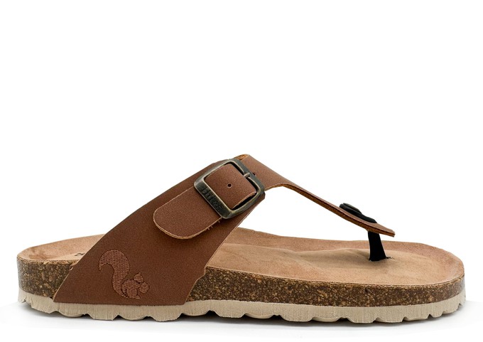 thies 1856 ® Eco Bio Thong Sandal vegan cinnamon from COILEX