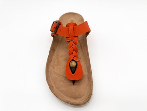 thies 1856 ® Eco Thong Braid Sandal vegan carrot (W/X) from COILEX