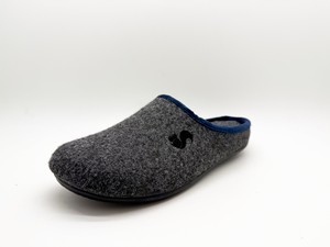 thies 1856 ® PET Piping Slipper vegan dark grey navy from COILEX