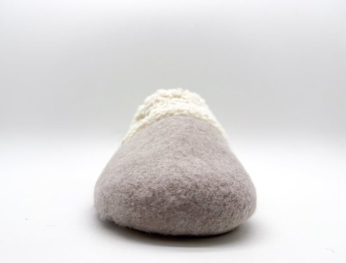 thies 1856 ® Organic Teddy Mix Slipper taupe from COILEX
