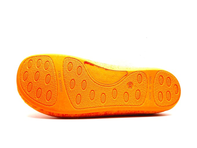 thies 1856 ® Recycled PET Slipper vegan orange (W/M) from COILEX