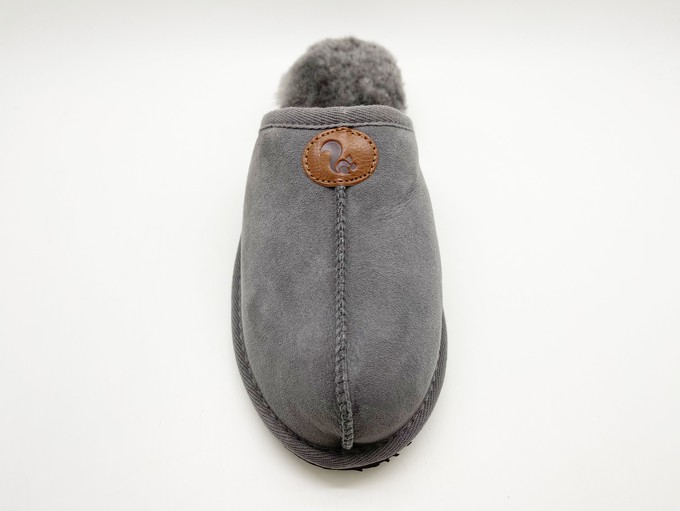 thies 1856 ® Sheepskin Grumpy Dad Slipper dark grey from COILEX