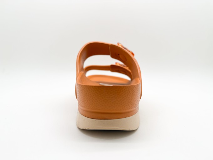 thies 1856 ® Ecofoam Double Sandal vegan bitter orange beige from COILEX