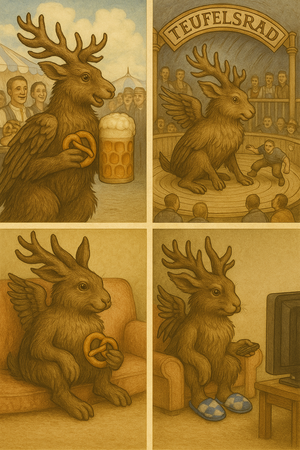 thies 1856 ® x Wolpertinger ™️ Rec Royal Bavarian Aprés Slipper blue from COILEX