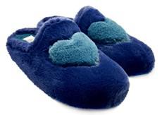 thies 1856 ® Rec Heart Slipper navy love via COILEX