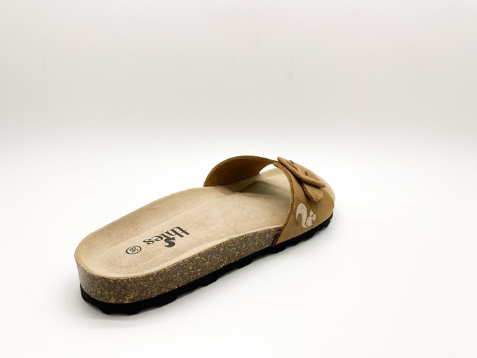 thies 1856 ® Eco Bio Covered Strap Sandal vegan cognac (W/X) from COILEX