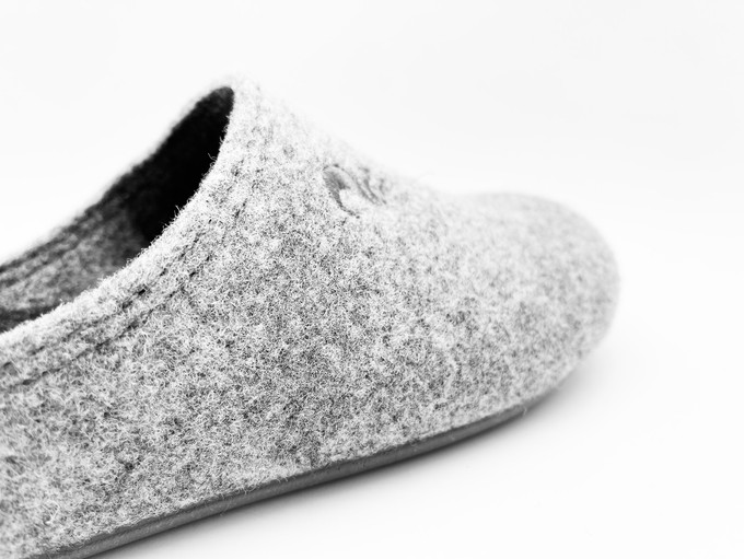 thies 1856 ® Recycled PET Slipper vegan light grey (W/M/X) from COILEX