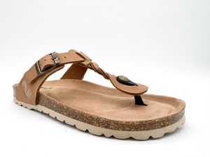 thies 1856 ® Eco Thong Braid Sandal vegan cashew (W/X) from COILEX