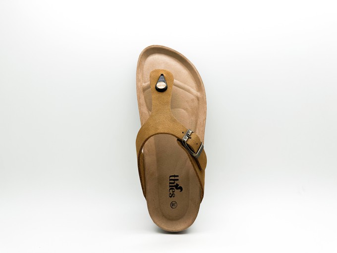 thies 1856 ® Eco Bio Thong Sandal vegan cognac (W/M/X) from COILEX