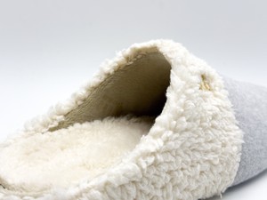 thies 1856 ® Organic Teddy Mix Slipper grey from COILEX