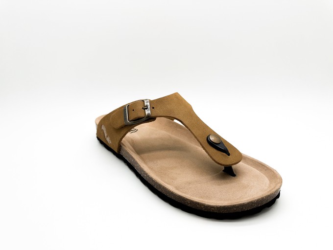 thies 1856 ® Eco Bio Thong Sandal vegan cognac (W/M/X) from COILEX