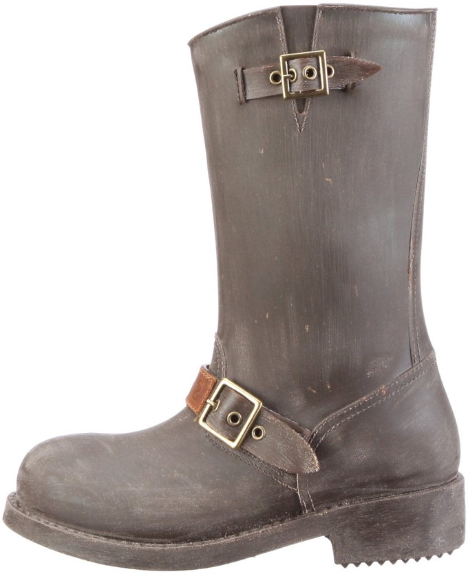 nat-2™ Rugged Prime Biker grey brown (W) | 100% waterproof rainboots from COILEX