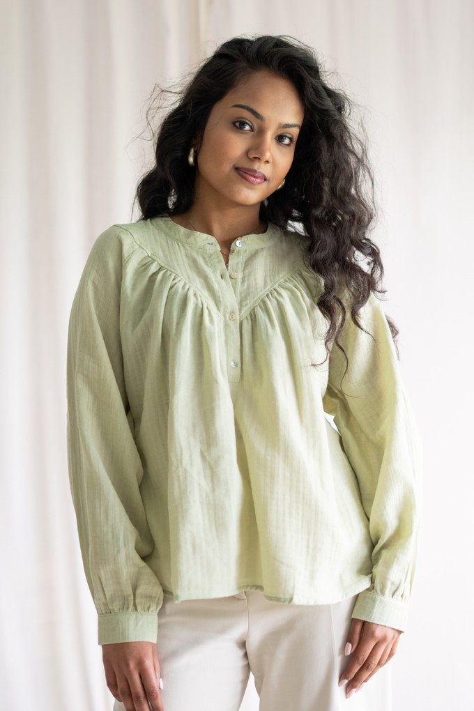Philou blouse – Lichtgroen from Common & Sense