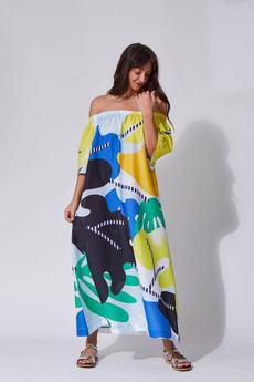 Jungle multicolor dress van Cool and Conscious