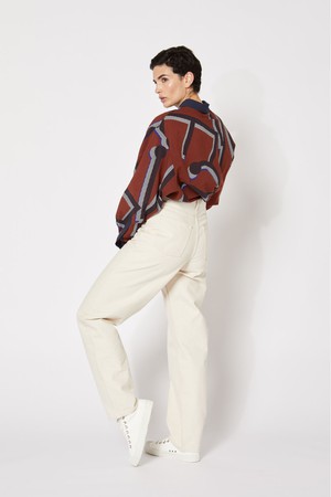 RUST ROSALIE MONOGRAMME SHIRT from Cool and Conscious