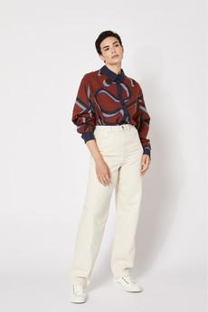 RUST ROSALIE MONOGRAMME SHIRT van Cool and Conscious