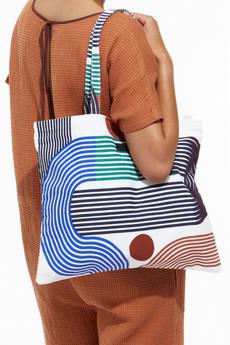 BLUE TOTE BAG RUISSEAU BAG via Cool and Conscious