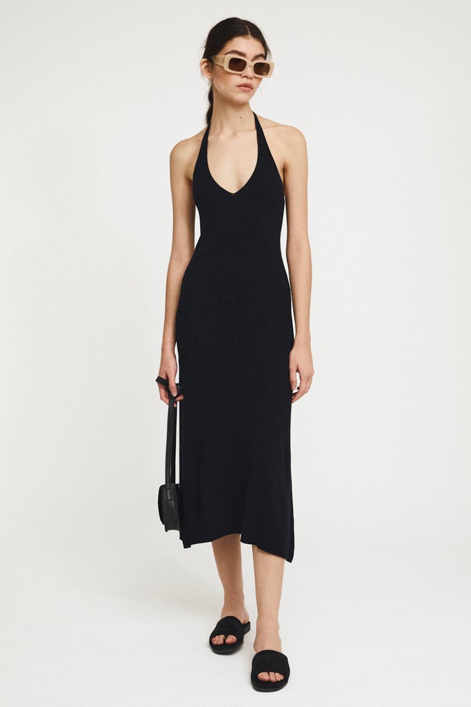 Boyd fitted pencil knit dress black from Cool and Conscious